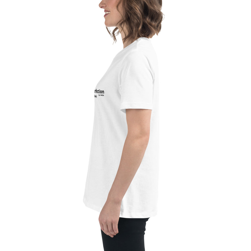 Women's Relaxed T-Shirt with sign "Polished to perfection".